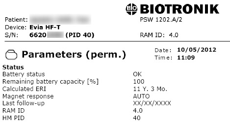 Evia HF-T report