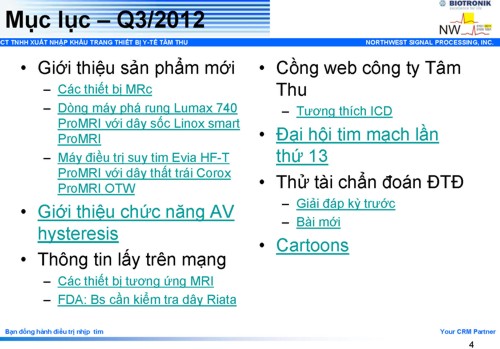 Tap San Q3 2012