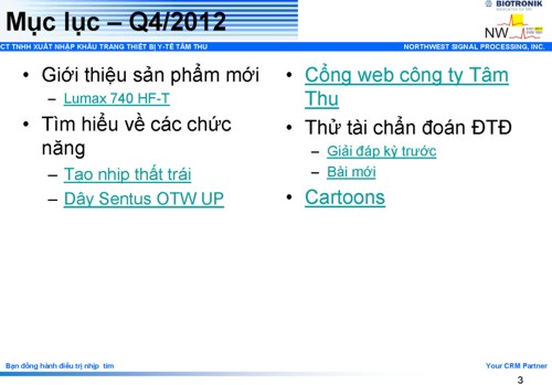 Tap san Q4 2012