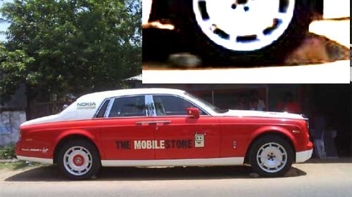 Rolls Royce on block
