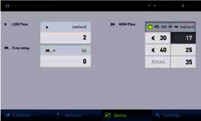 Qiona settings