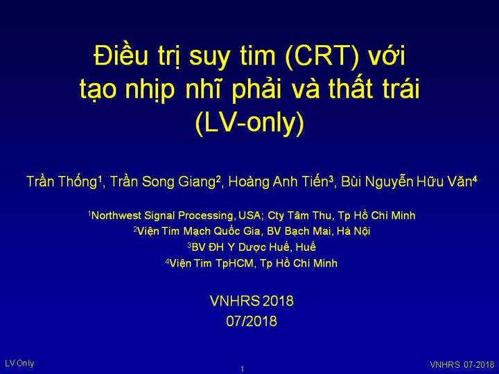 VNHRS2018