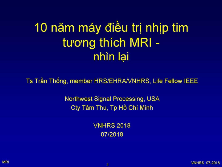 VNHRS2018